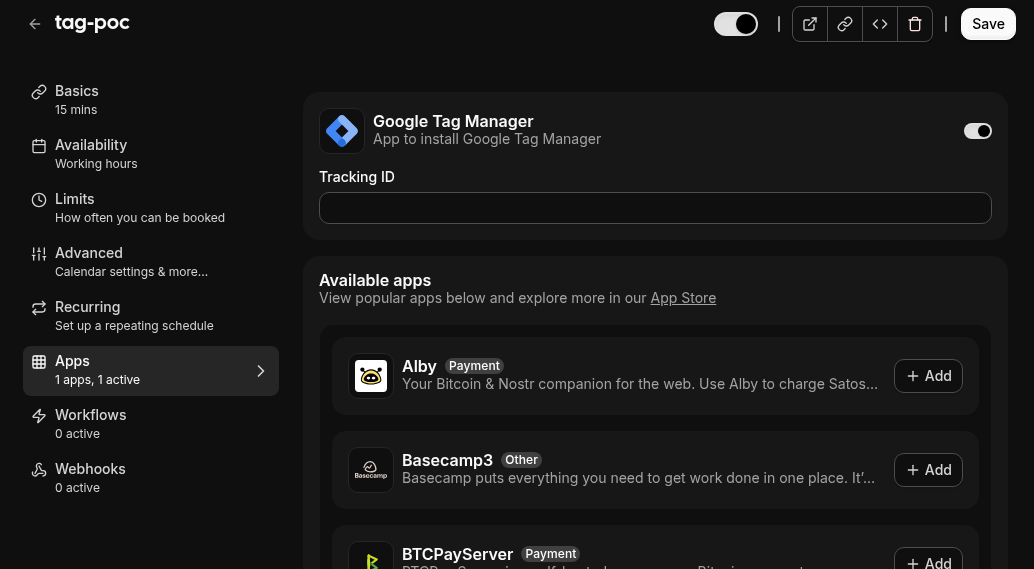 tag menu
